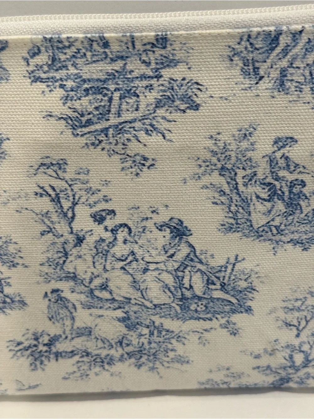 The Royal Standard Blue Toile Cosmetic Pouch